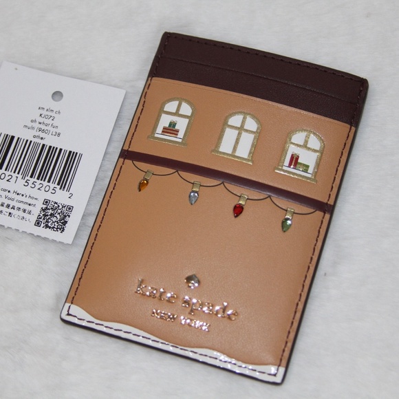 Kate Spade 3D Christmas House Crossbody & Cardholder Novelty Christmas Lights - Picture 7 of 8